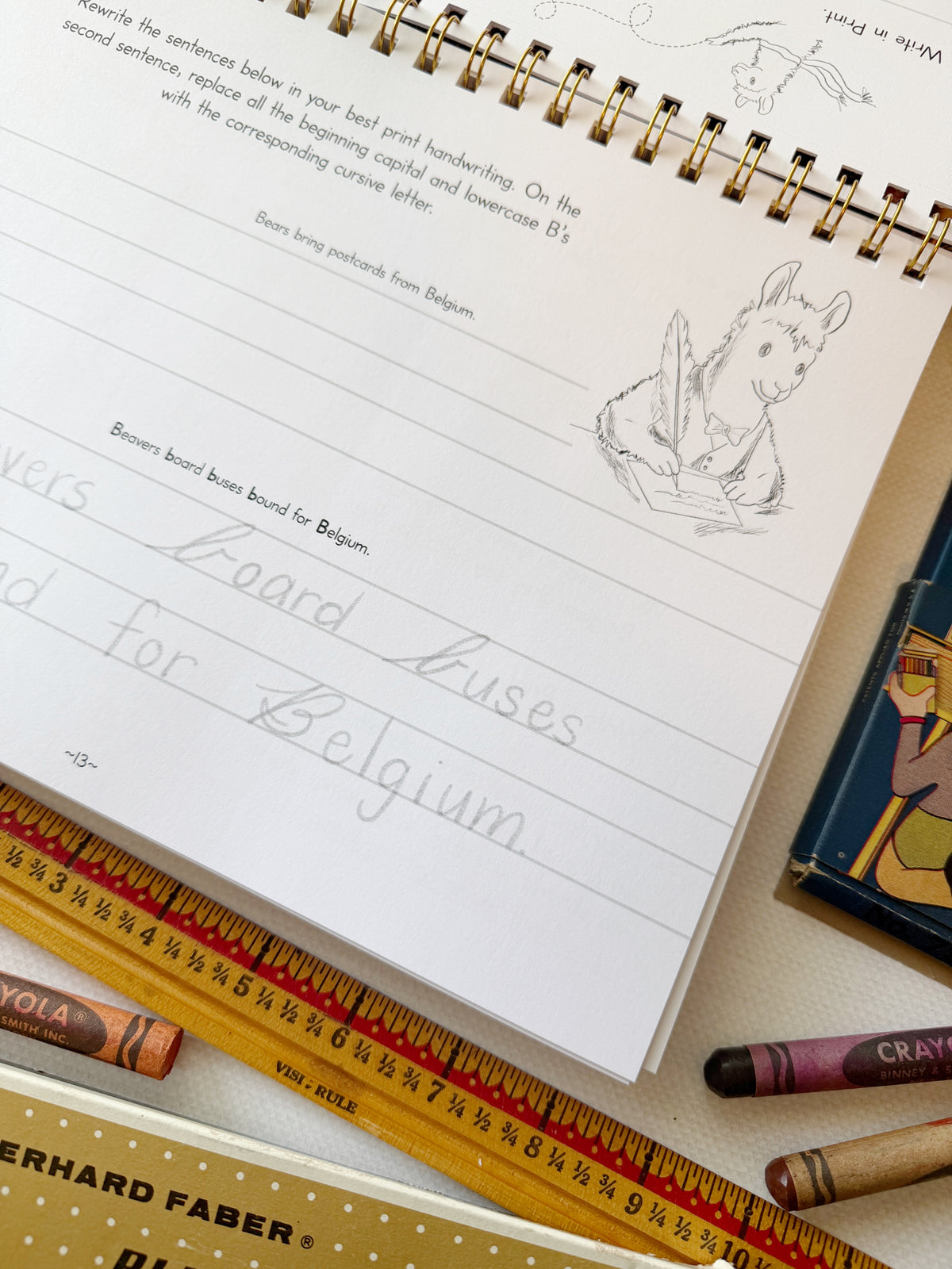 The Letter Bridge™ Step Three | Llama Letters | Print and Cursive Penmanship Practice Workbook | Printed