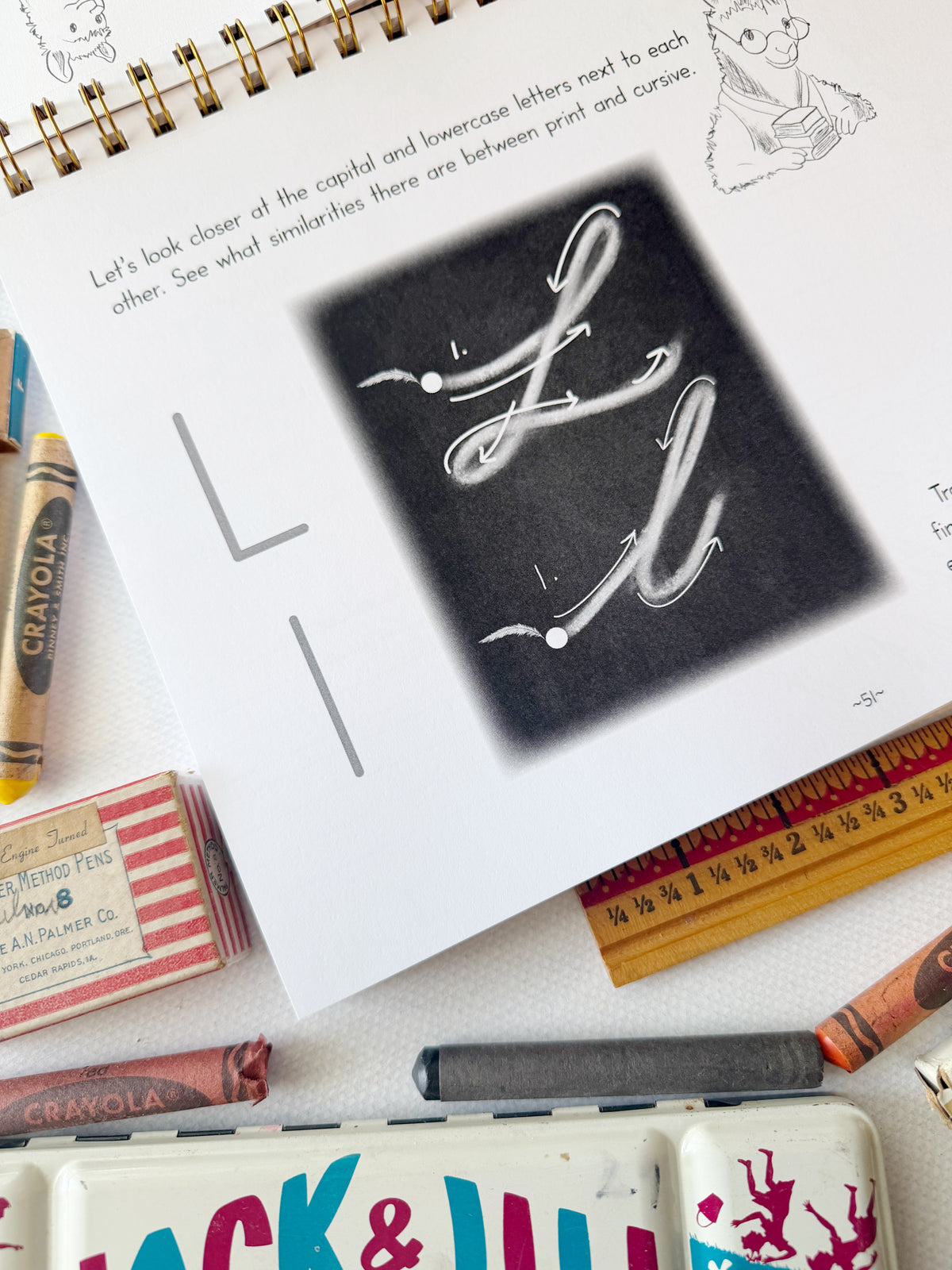 The Letter Bridge™ Step Three | Llama Letters | Print and Cursive Penmanship Practice Workbook | Printed