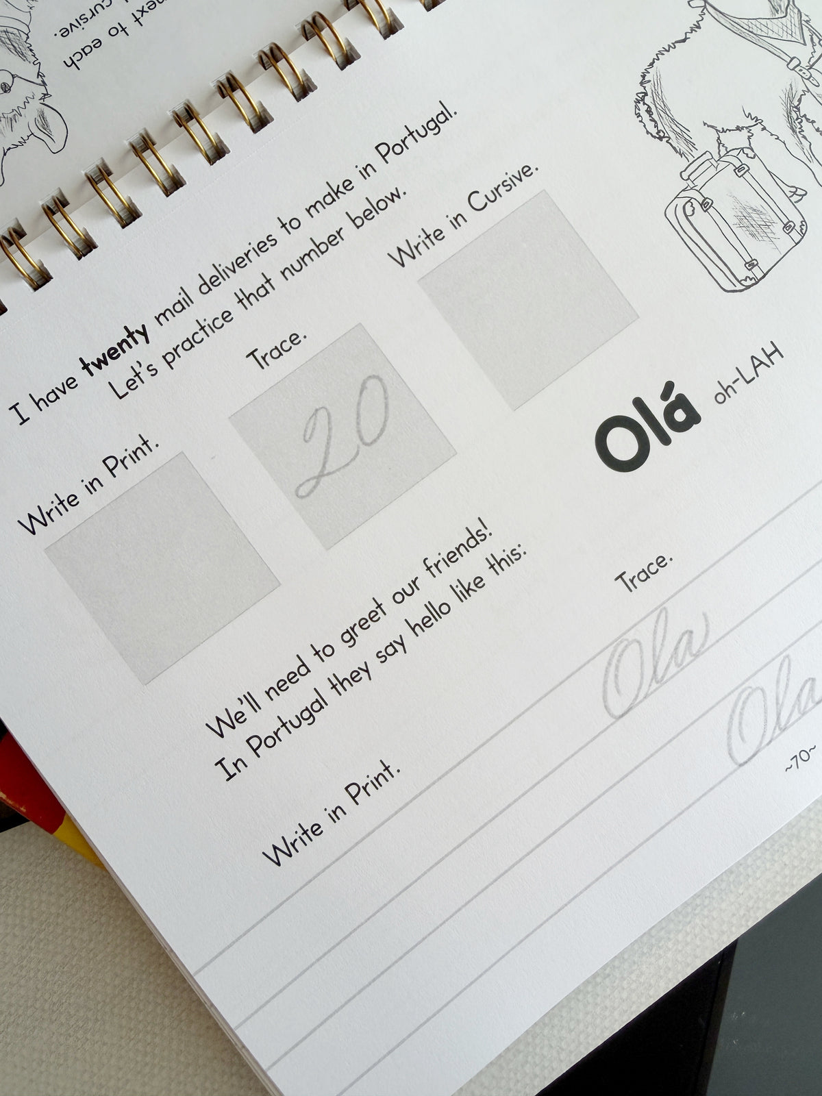 The Letter Bridge™ Step Three | Llama Letters | Print and Cursive Penmanship Practice Workbook | Printed