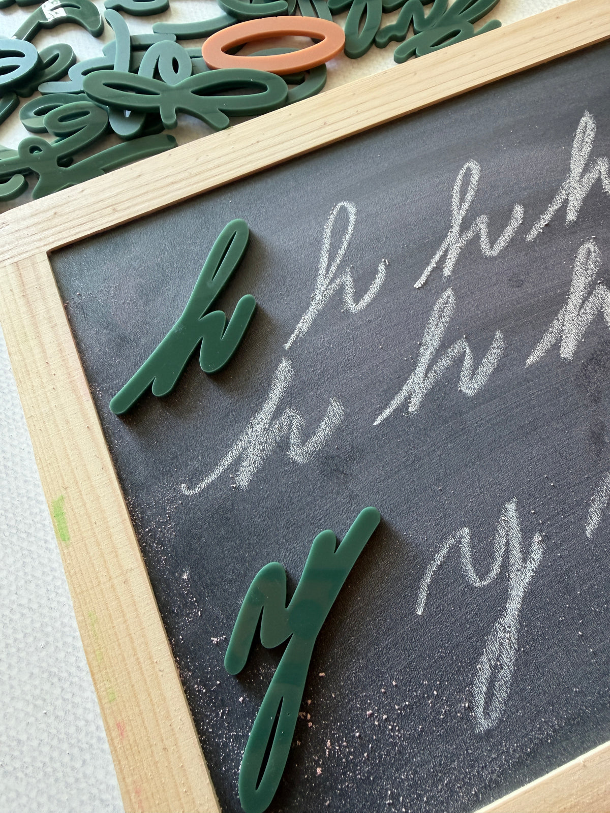 Cursive Table Set | Tactile Letters and Numbers