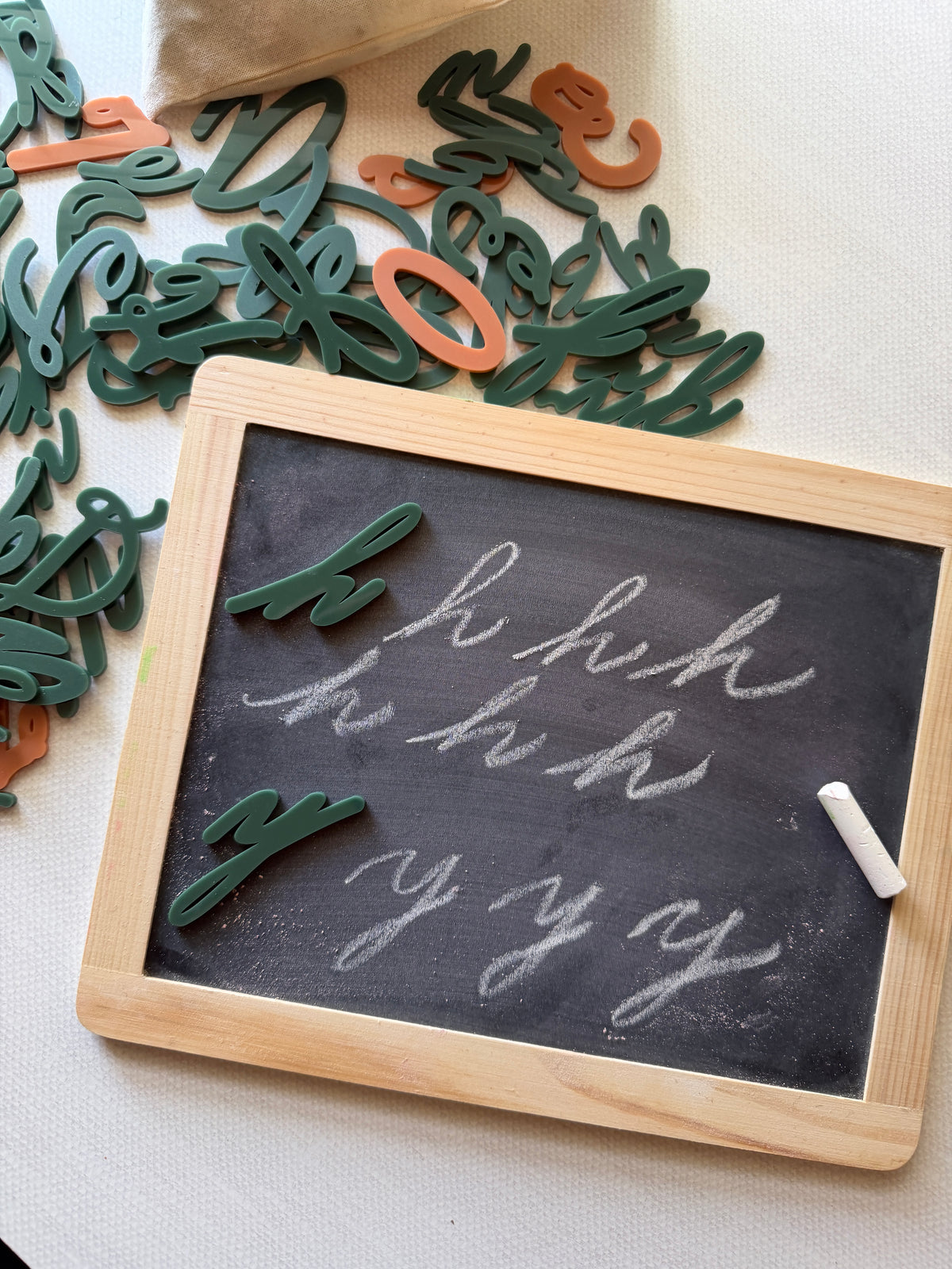 Cursive Table Set | Tactile Letters and Numbers