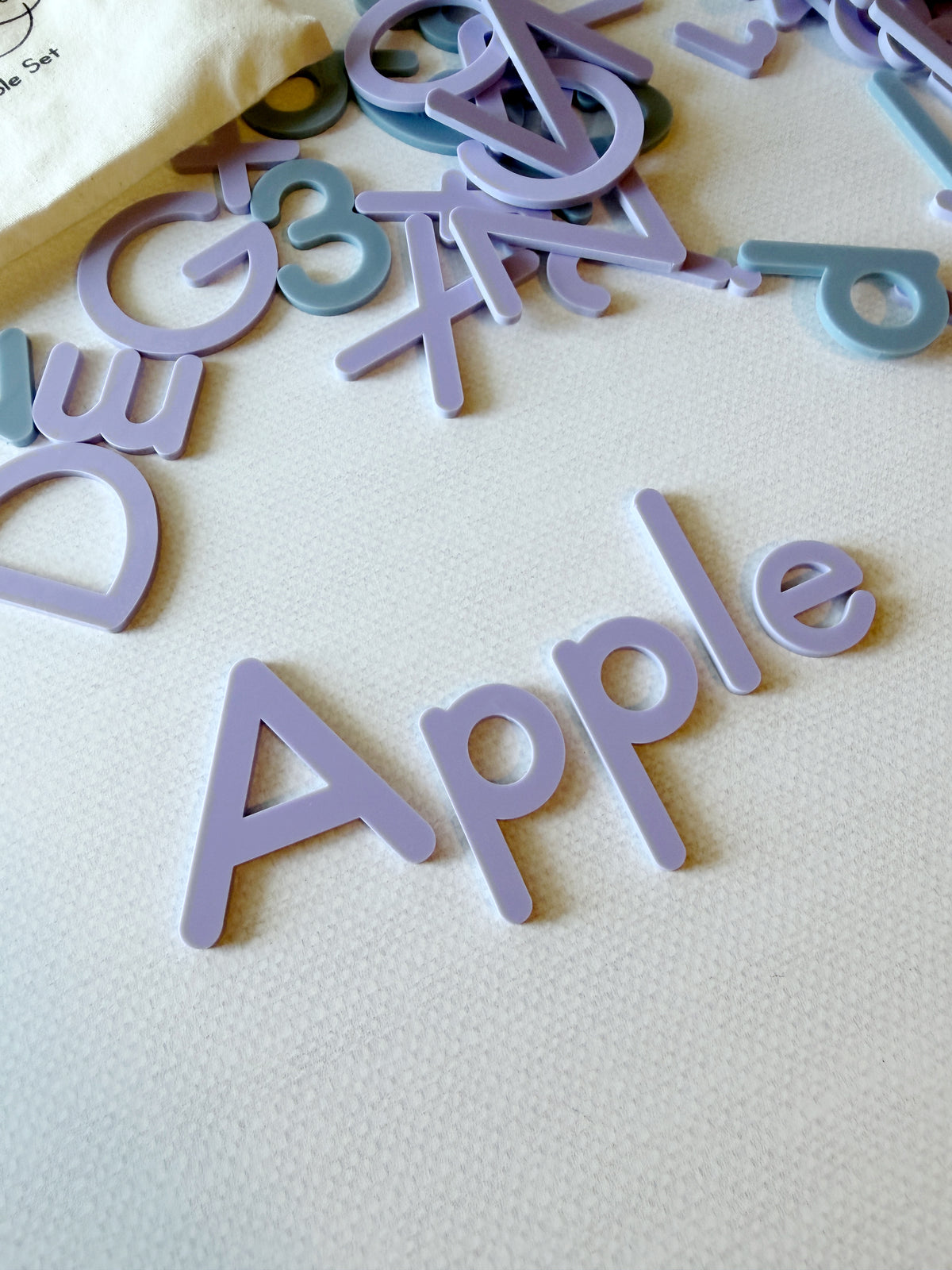 Print Table Set | Tactile Letters and Numbers