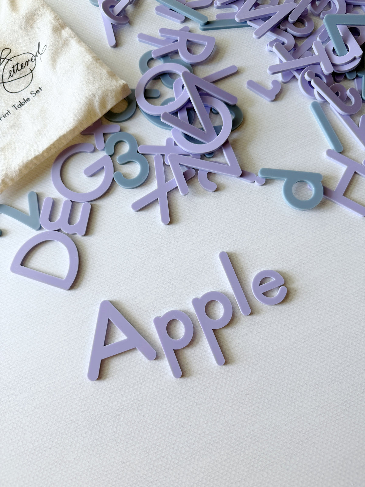 Print Table Set | Tactile Letters and Numbers
