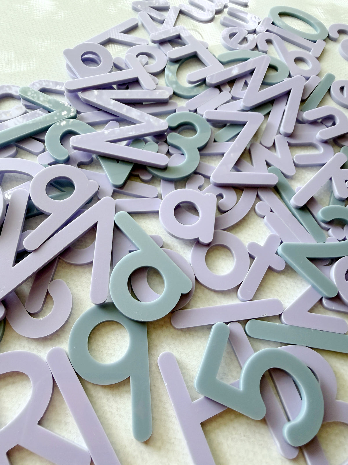 Print Table Set | Tactile Letters and Numbers