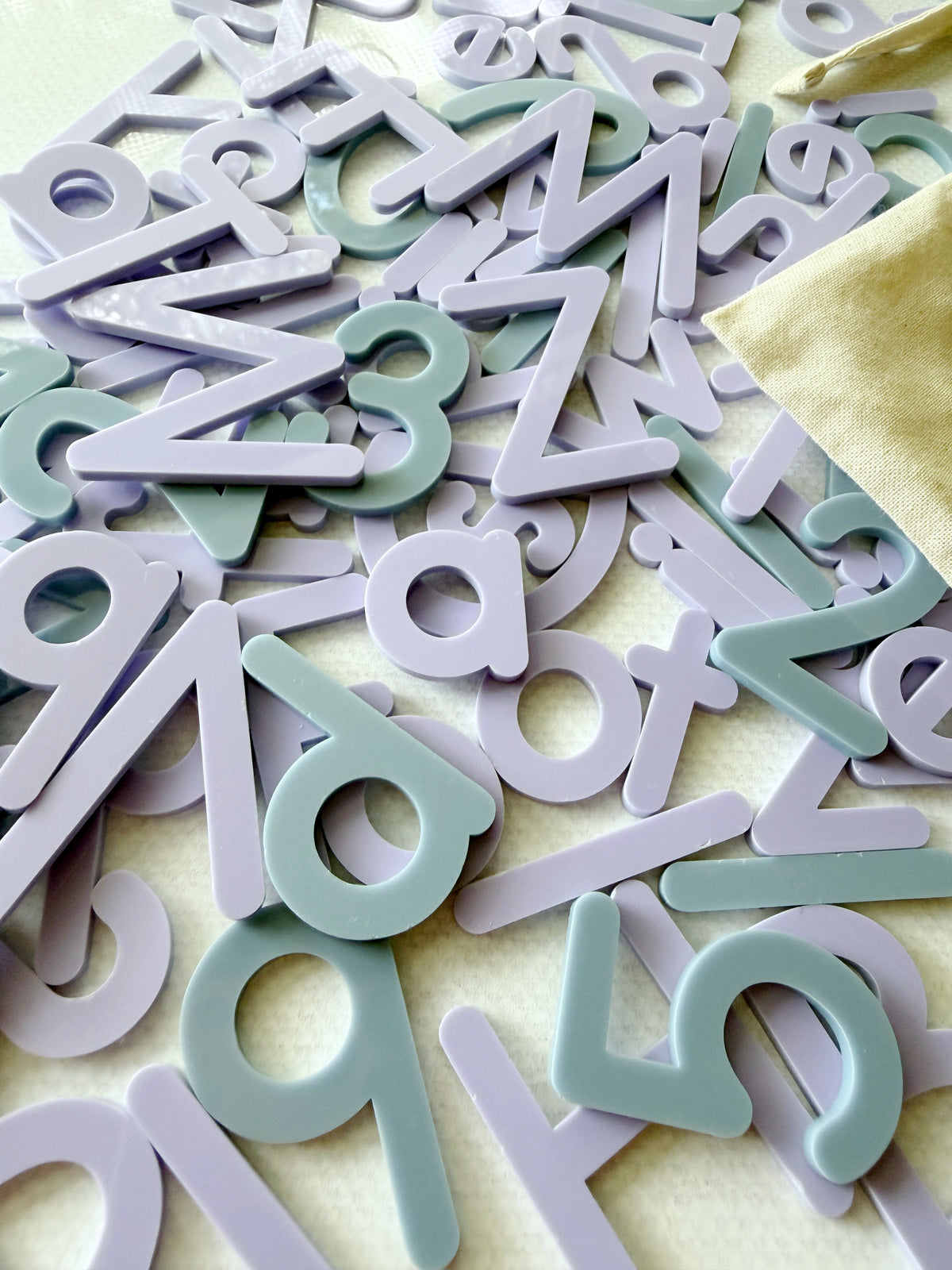 Print Table Set | Tactile Letters and Numbers