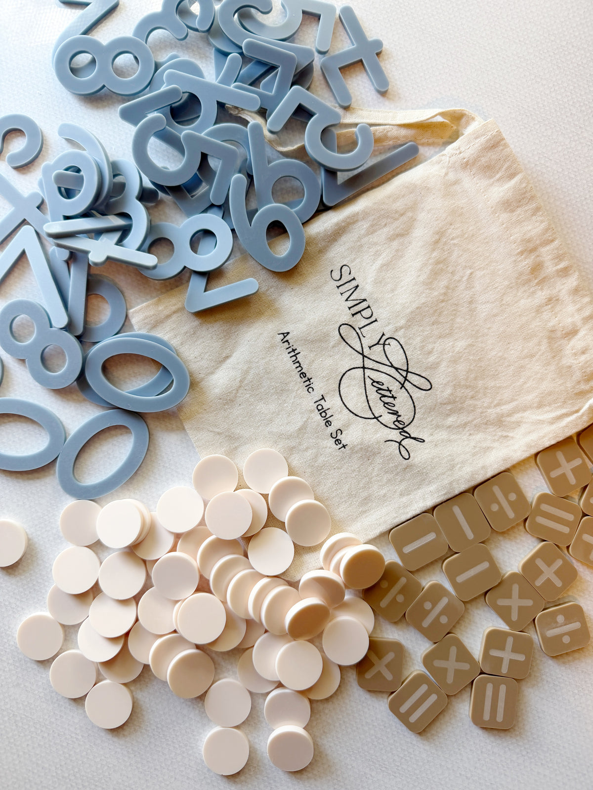 Arithmetic Table Set | Tactile Numbers, Counters, Math Signs