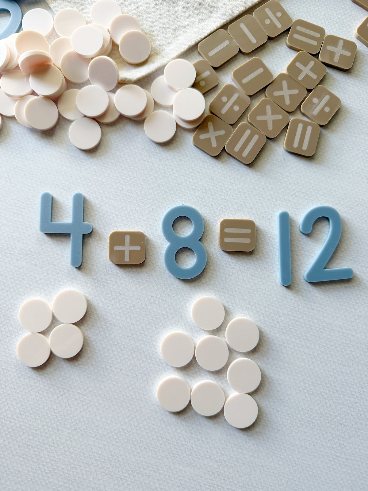 Arithmetic Table Set | Tactile Numbers, Counters, Math Signs