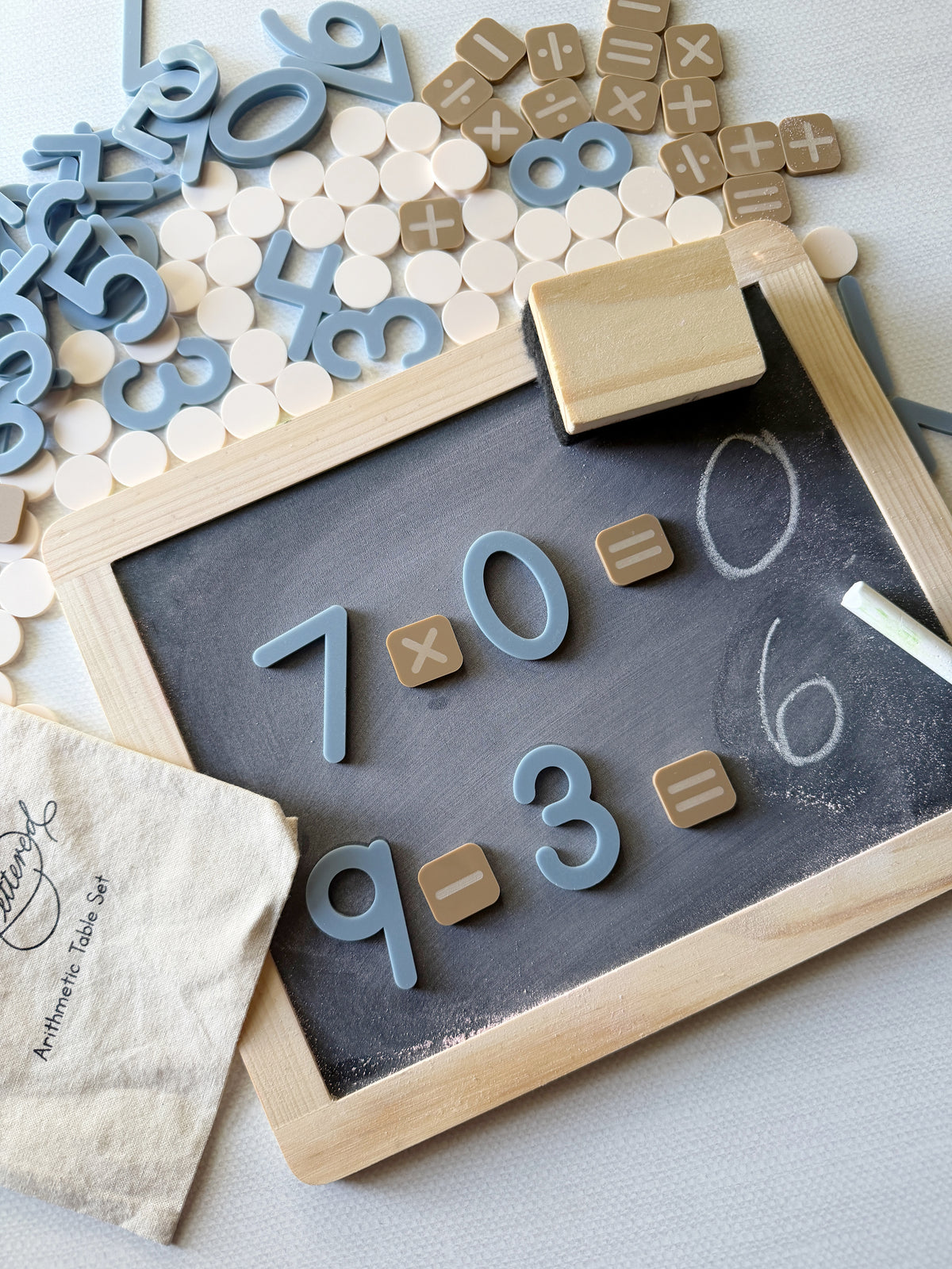 Arithmetic Table Set | Tactile Numbers, Counters, Math Signs