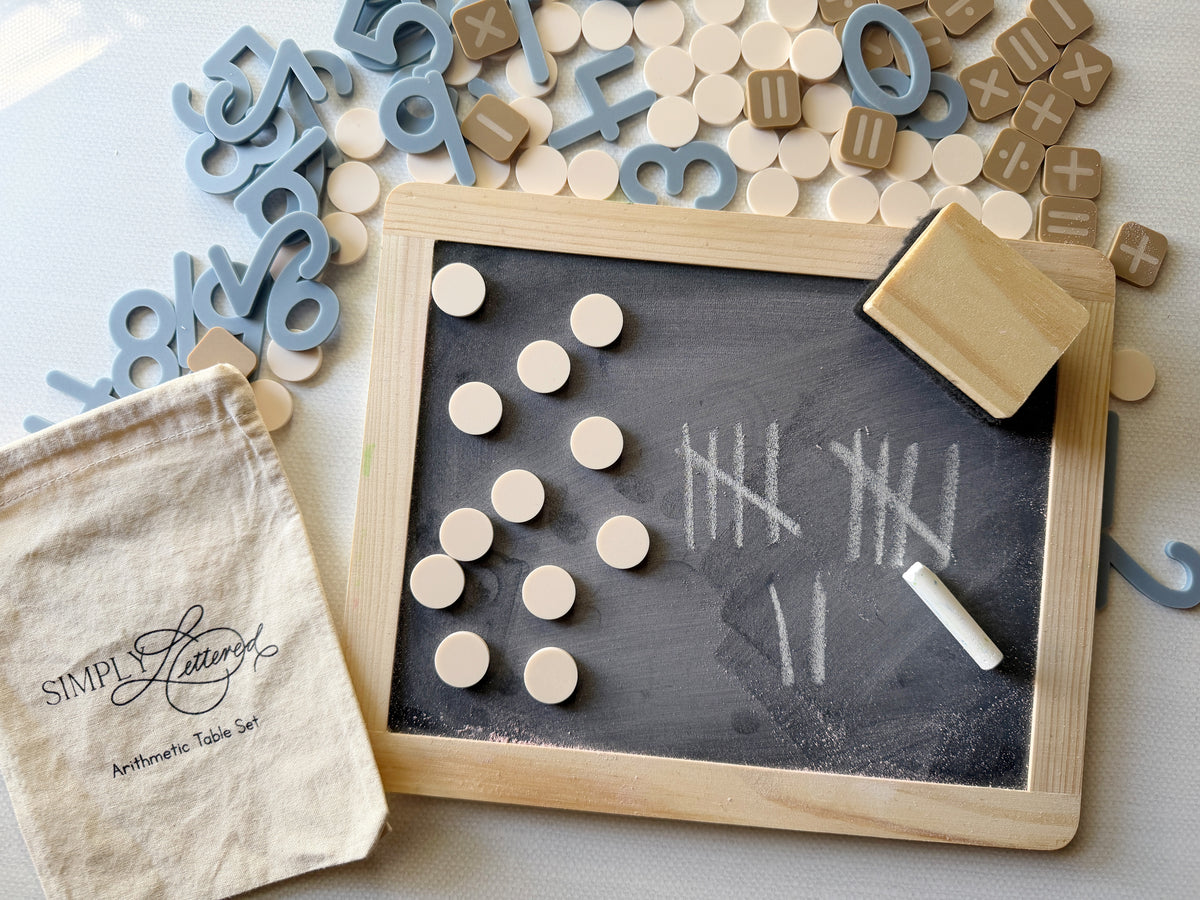 Arithmetic Table Set | Tactile Numbers, Counters, Math Signs